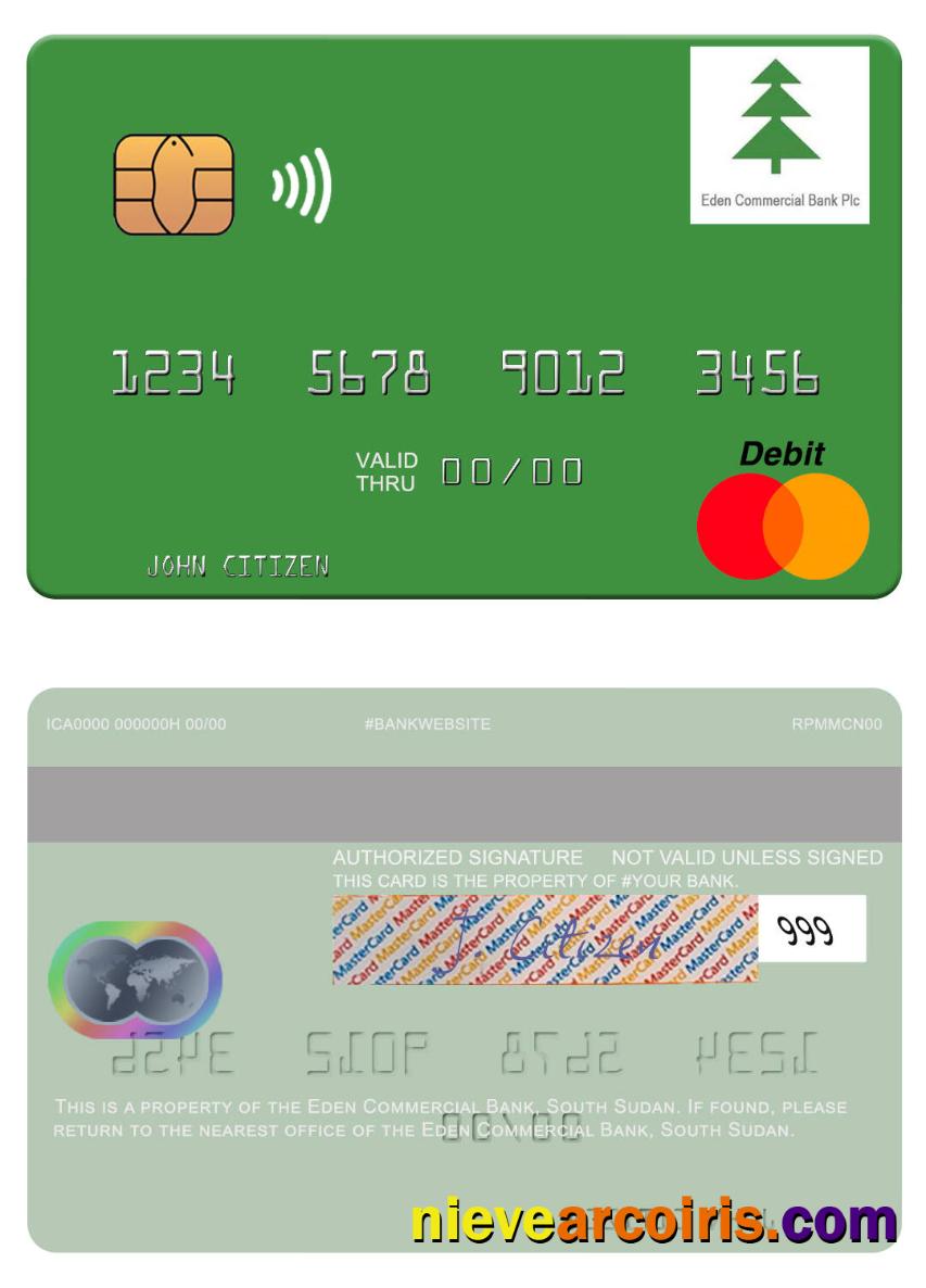 South Sudan Eden Commercial Bank mastercard